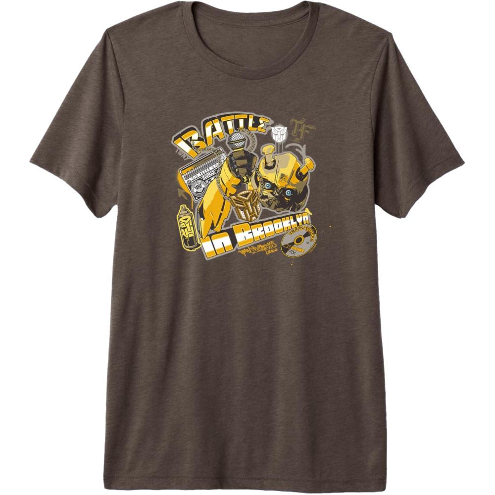 imageTransformers Rise of the Beasts Battle In Brooklyn Retro Premium TShirtBrown