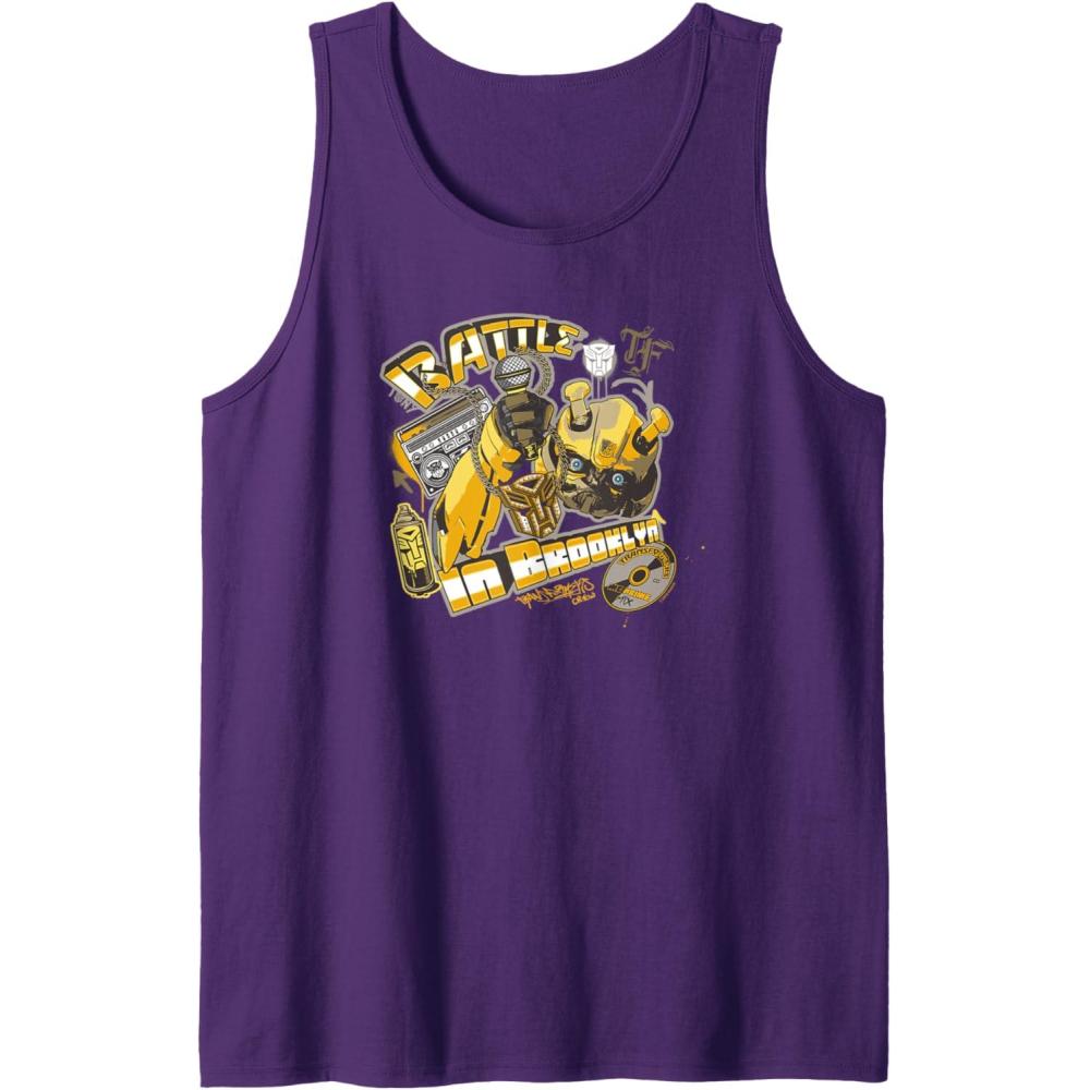 imageTransformers Rise of the Beasts Battle In Brooklyn Retro Tank TopPurple