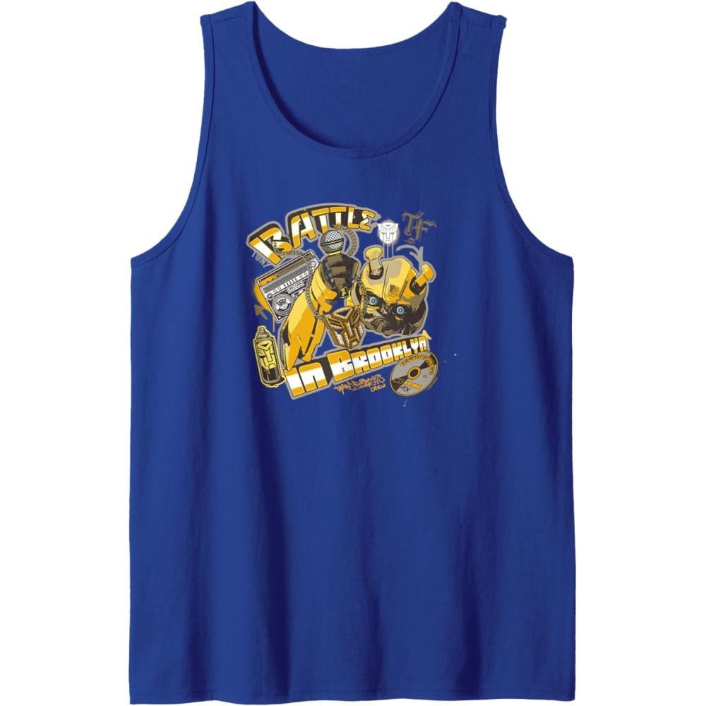 imageTransformers Rise of the Beasts Battle In Brooklyn Retro Tank TopRoyal Blue