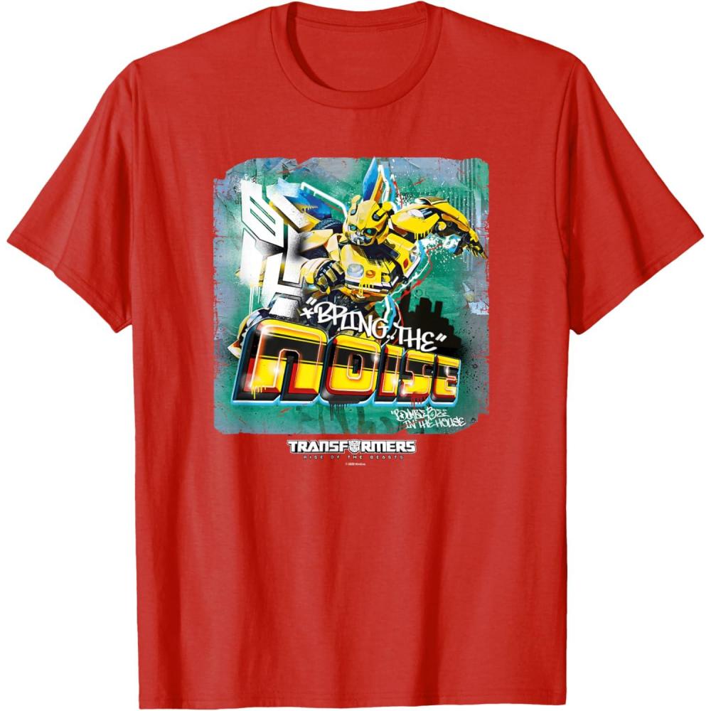 imageTransformers Rise of the Beasts Bring The Noise Bee Art TShirtRed