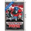 Hasbro Transformers: Rise of the Beasts – Optimus Prime Graffiti Wall Poster, 34L” x 22.4W”, Mahogany Framed Version(Barnwood Framed Version)