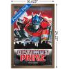 Hasbro Transformers: Rise of the Beasts – Optimus Prime Graffiti Wall Poster, 34L” x 22.4W”, Mahogany Framed Version(Bronze Framed Version)