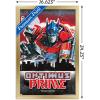 Hasbro Transformers: Rise of the Beasts – Optimus Prime Graffiti Wall Poster, 34L” x 22.4W”, Mahogany Framed Version(Gold Framed Version)