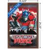 Hasbro Transformers: Rise of the Beasts – Optimus Prime Graffiti Wall Poster, 34L” x 22.4W”, Mahogany Framed Version(Mahogany Framed Version)