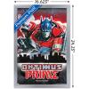 Hasbro Transformers: Rise of the Beasts – Optimus Prime Graffiti Wall Poster, 34L” x 22.4W”, Mahogany Framed Version(Silver Framed Version)