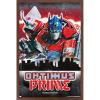 Hasbro Transformers: Rise of the Beasts – Optimus Prime Graffiti Wall Poster, 34L” x 22.4W”, Mahogany Framed Version(Mahogany Framed Version)