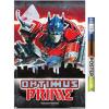 Hasbro Transformers: Rise of the Beasts – Optimus Prime Graffiti Wall Poster, 34L” x 22.4W”, Mahogany Framed Version(Premium Poster & Clip Bundle)