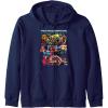 Transformers: Rise of the Beasts Epic Graffiti Battle Panels Zip Hoodie(Navy Blue)