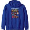 Transformers: Rise of the Beasts Epic Graffiti Battle Panels Zip Hoodie(Royal Blue)