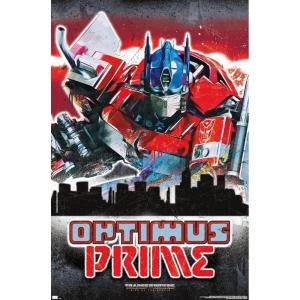 Hasbro Transformers: Rise of the Beasts – Optimus Prime Graffiti Wall Poster, 34L” x 22.4W”, Mahogany Framed Version(Premium Unframed Version)
