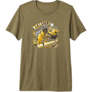 Transformers: Rise of the Beasts Battle In Brooklyn Retro Premium T-Shirt(Olive Green)