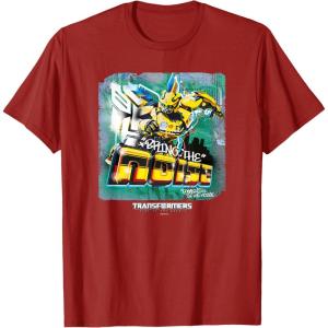 Transformers: Rise of the Beasts Bring The Noise Bee Art T-Shirt(Cranberry Red)
