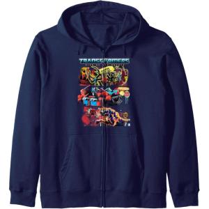 Transformers: Rise of the Beasts Epic Graffiti Battle Panels Zip Hoodie(Navy Blue)
