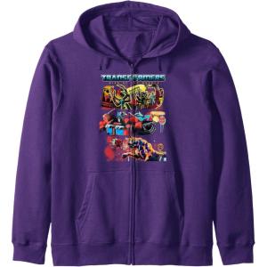 Transformers: Rise of the Beasts Epic Graffiti Battle Panels Zip Hoodie(Purple)