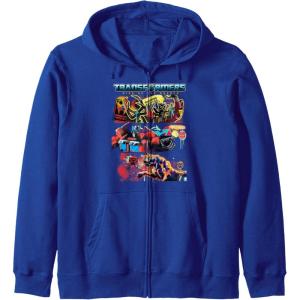 Transformers: Rise of the Beasts Epic Graffiti Battle Panels Zip Hoodie(Royal Blue)