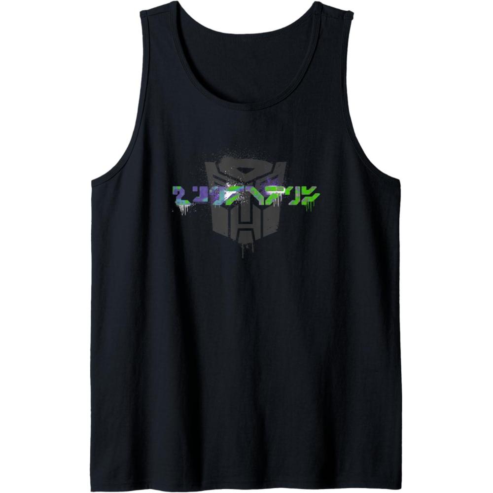 image:imageTransformers Autobots Written In Cybertronian Distressed Tank TopBlack