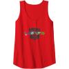 Transformers Autobots Written In Cybertronian Distressed Tank Top(Red)