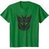 Transformers Decepticons Dripping Paint Logo Silhouette T-Shirt(Kelly Green)