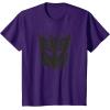 Transformers Decepticons Dripping Paint Logo Silhouette T-Shirt(Purple)