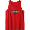 Transformers Autobots Written In Cybertronian Distressed Tank Top(Red)