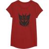 Transformers Decepticons Dripping Paint Logo Silhouette T-Shirt(Cranberry Red)