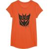 Transformers Decepticons Dripping Paint Logo Silhouette T-Shirt(Orange)