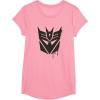 Transformers Decepticons Dripping Paint Logo Silhouette T-Shirt(Pink)