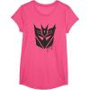 Transformers Decepticons Dripping Paint Logo Silhouette T-Shirt(Pink Heather)