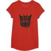 Transformers Decepticons Dripping Paint Logo Silhouette T-Shirt(Red)