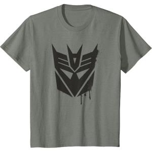 Transformers Decepticons Dripping Paint Logo Silhouette T-Shirt(Olive Heather)