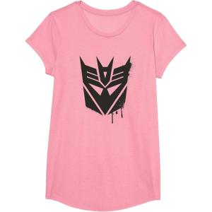 Transformers Decepticons Dripping Paint Logo Silhouette T-Shirt(Pink)