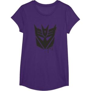 Transformers Decepticons Dripping Paint Logo Silhouette T-Shirt(Purple)