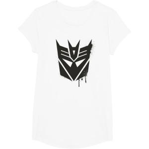 Transformers Decepticons Dripping Paint Logo Silhouette T-Shirt(White)