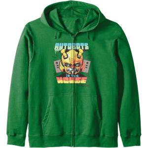 Transformers: Rise of the Beasts Autobots In The House Retro Zip Hoodie(Dark Green)