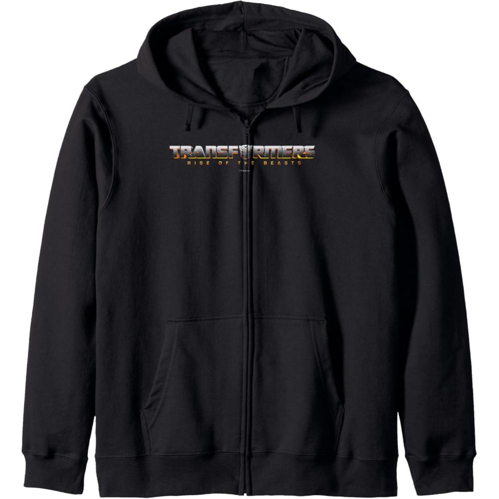 image:imageTransformers Rise of the Beasts Shaded Movie Logo Zip HoodieBlack
