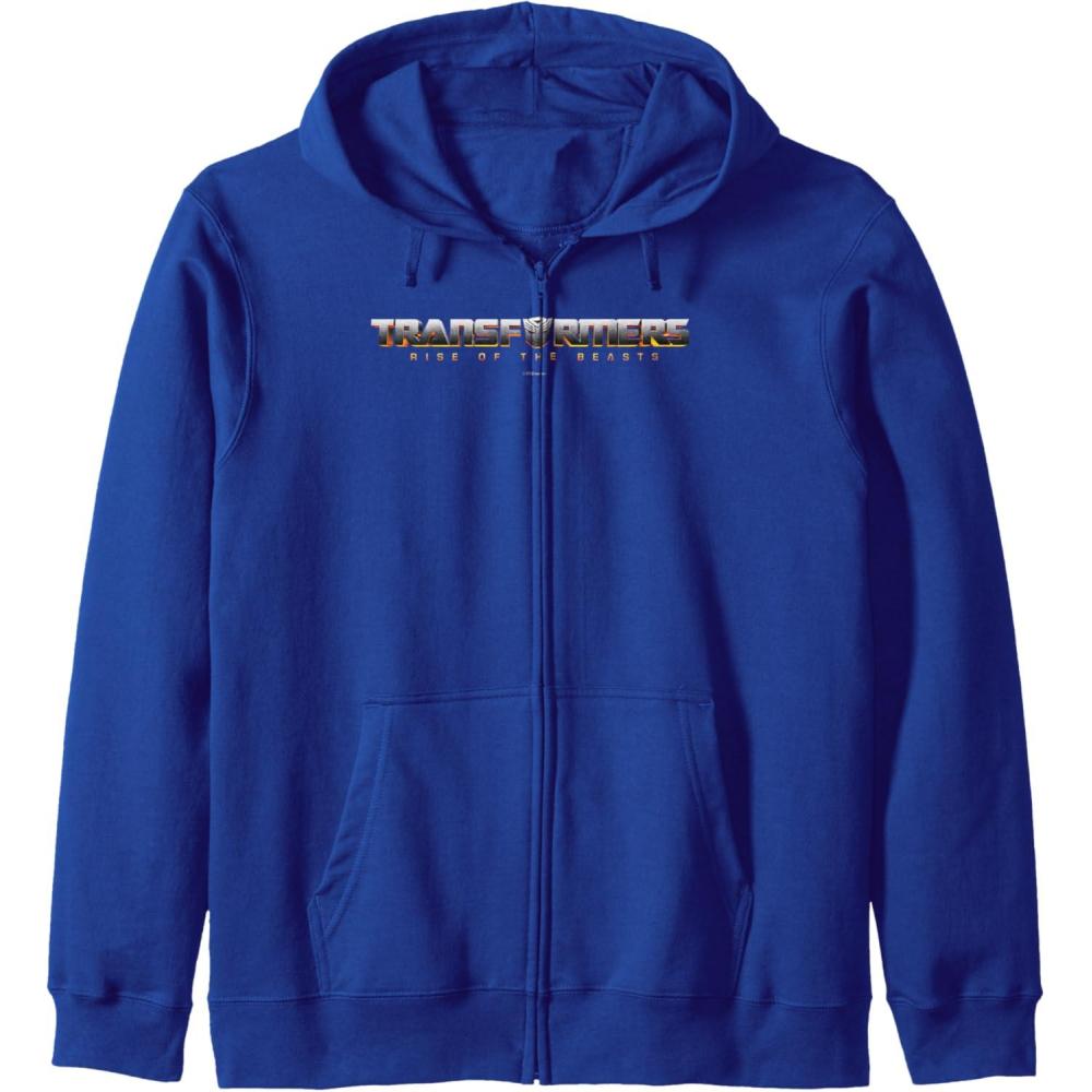image:imageTransformers Rise of the Beasts Shaded Movie Logo Zip HoodieRoyal Blue