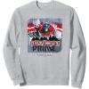 Transformers: Rise of the Beasts Optimus Distressed Shot Sweatshirt(Heather Grey)