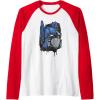 Transformers: Rise of the Beasts Optimus Dripping Retro Shot Raglan Baseball Tee(Red/White)