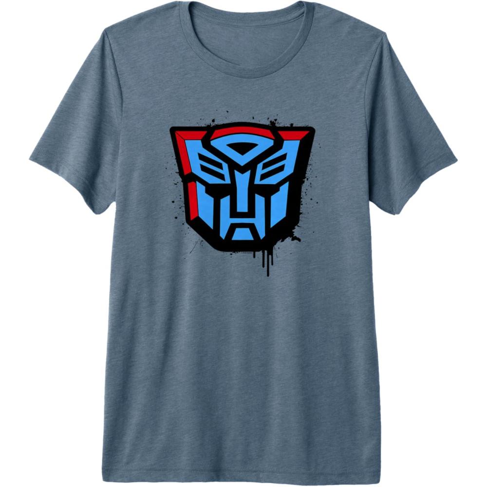 image:imageTransformers Autobots Dripping Spray Paint Logo Premium TShirtSlate Grey