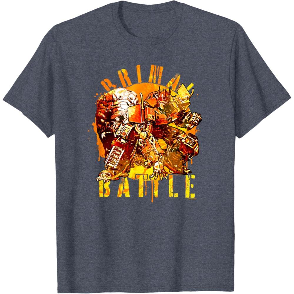 image:imageTransformers Rise of the Beasts Primal Battle Dripping TShirtHeather Blue