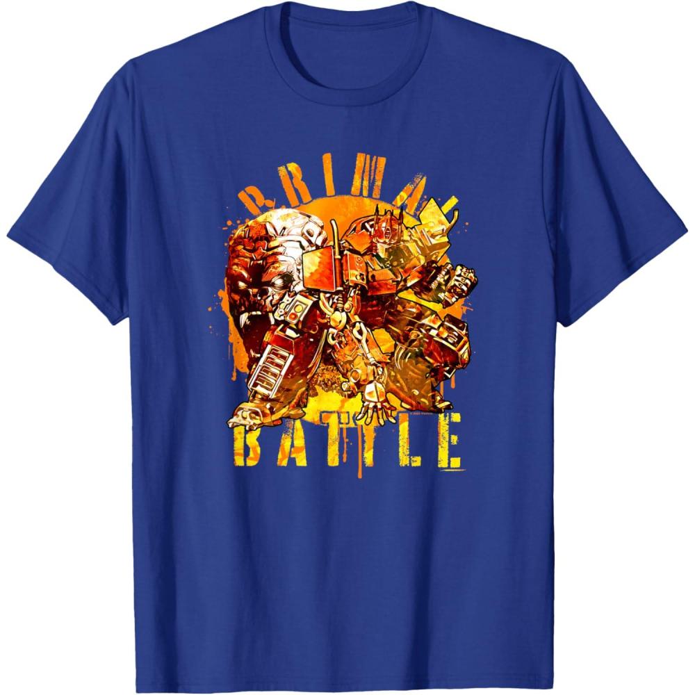 image:imageTransformers Rise of the Beasts Primal Battle Dripping TShirtRoyal Blue