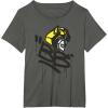 Transformers Classic BB Bumblebee Graffiti Face Portrait T-Shirt(Asphalt Grey)