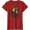 Transformers Classic BB Bumblebee Graffiti Face Portrait T-Shirt(Cranberry Red)