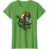 Transformers Classic BB Bumblebee Graffiti Face Portrait T-Shirt(Grass Green)