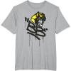 Transformers Classic BB Bumblebee Graffiti Face Portrait T-Shirt(Heather Grey)