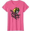 Transformers Classic BB Bumblebee Graffiti Face Portrait T-Shirt(Pink Heather)