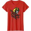 Transformers Classic BB Bumblebee Graffiti Face Portrait T-Shirt(Red)