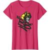 Transformers Classic BB Bumblebee Graffiti Face Portrait T-Shirt(Red Heather)