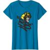Transformers Classic BB Bumblebee Graffiti Face Portrait T-Shirt(Sapphire Blue)