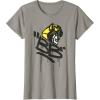 Transformers Classic BB Bumblebee Graffiti Face Portrait T-Shirt(Slate Grey)